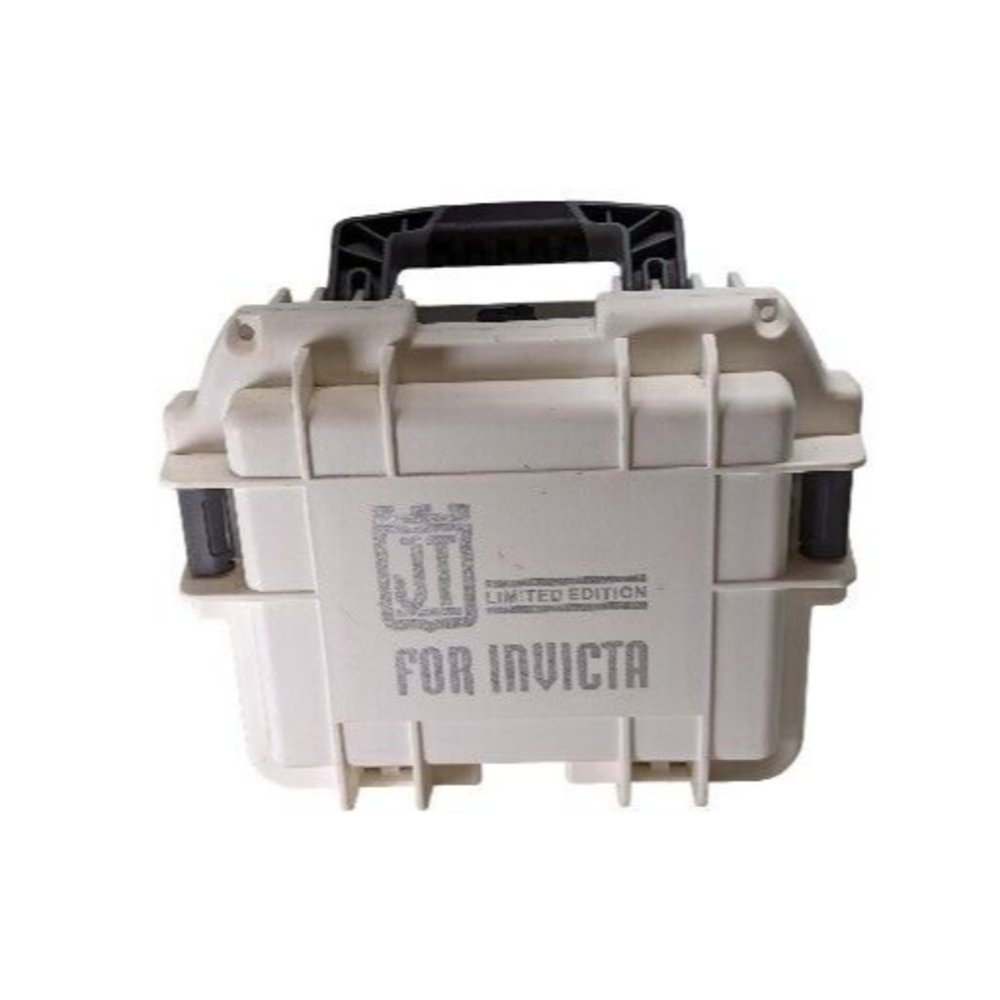 Invicta Jason Taylor JT White 3 Slot Watch Dive Case Impact Box Altered